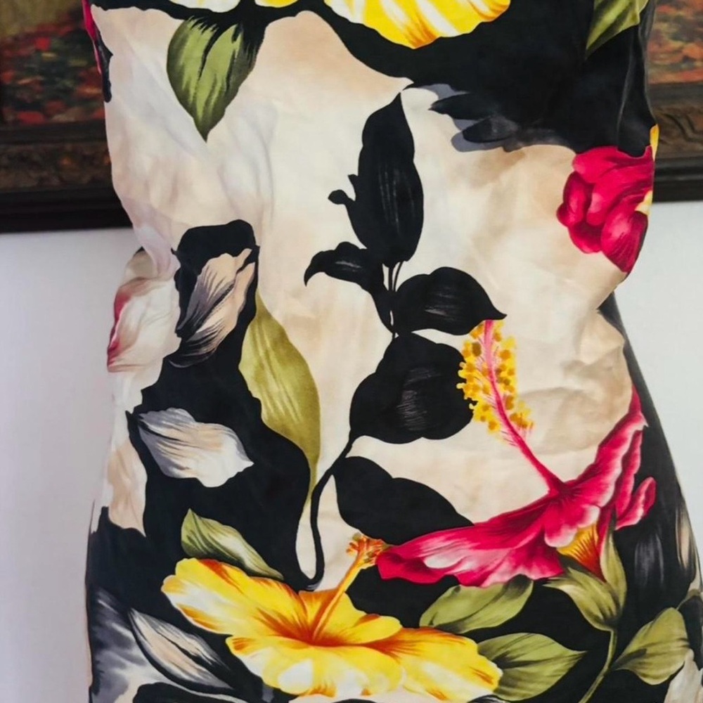 Vintage 90s Victoria’s Secret 100% Silk Floral Slip Dress - Picture 2 of 5